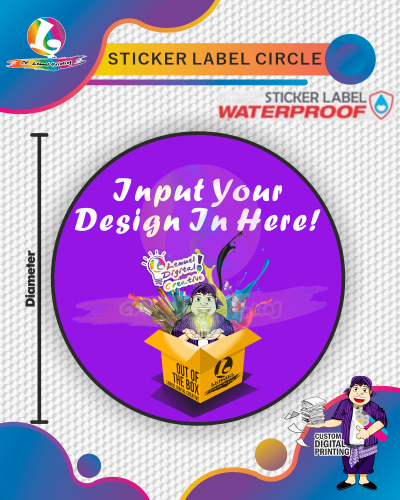 Sticker Label Lingkaran Super Hi Ress Berkualitas